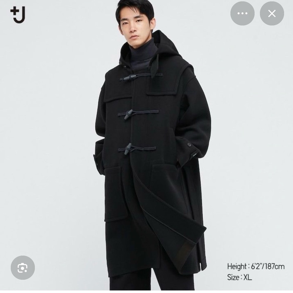 Uniqlo Jil Sander +J Wool Oversized Duffle Coat